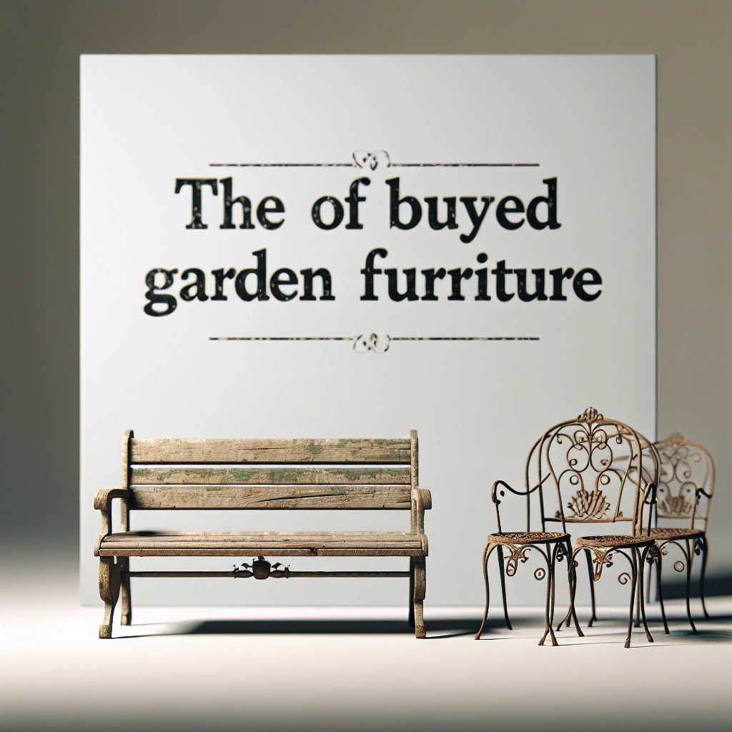Used Garden Furniture - Factors to Consider When Purchasing Used Garden Furniture - Used Garden Furniture